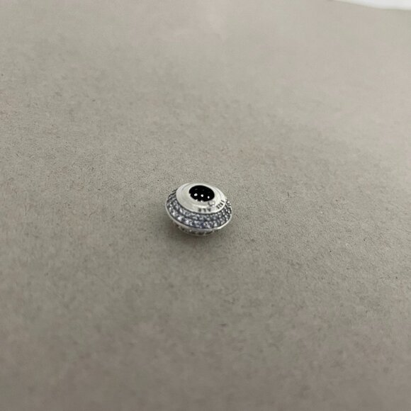 Pandora Charm Pendant Sparkling Pavé Sterling Silver Zirconia - Picture 1 of 3
